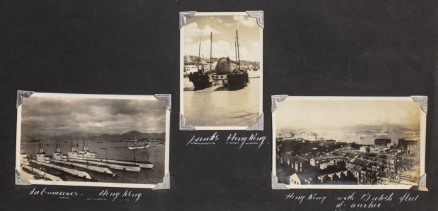 在網站投得的舊相薄分頁，當中有金鐘海軍船塢、灣仔等地的舊相片。